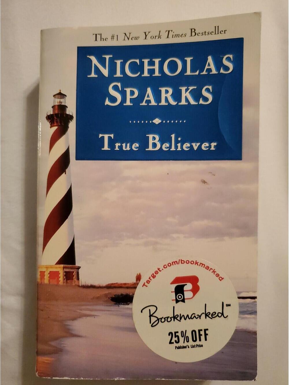 True Believer By Nicholas Sparks Paperback Book